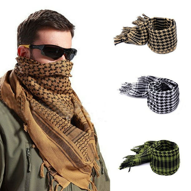 Details about   Shemagh Military Army Cotton Heavyweight Arab Tactical Desert Keffiyeh Scarf 
